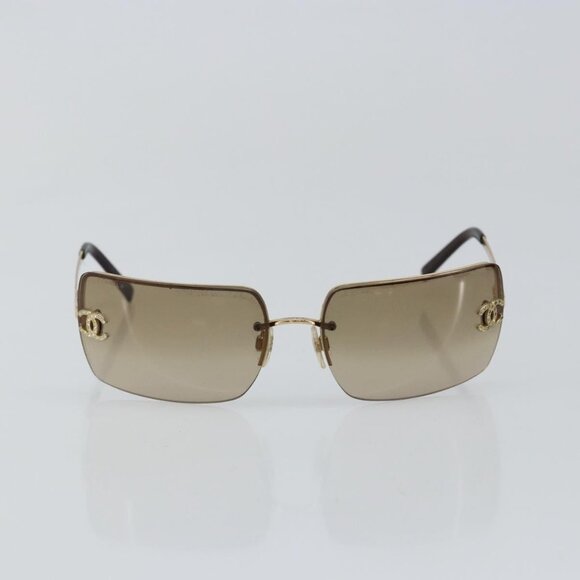 CHANEL Sunglasses plastic Brown CC Auth - Picture 11 of 13
